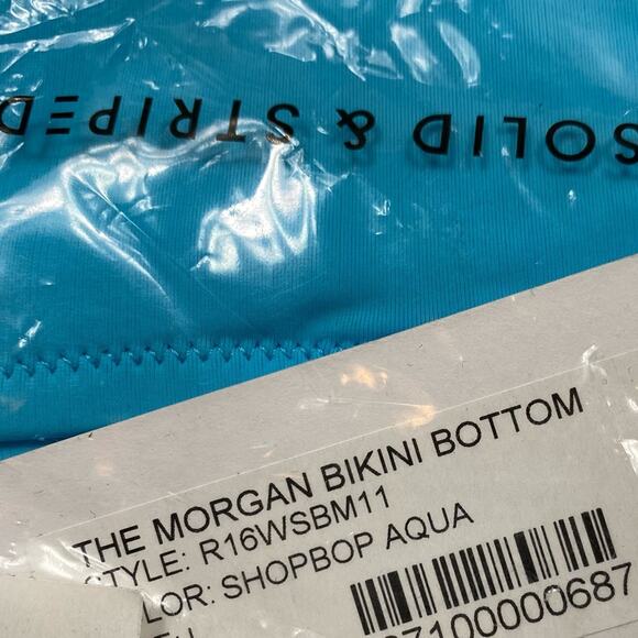 SOLID & STRIPED Morgan Aqua Bikini Bottom Size Small - Picture 7 of 8